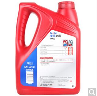 美孚机油（Mobil）力霸9000 矿物机油 5W-30 SJ级 4L