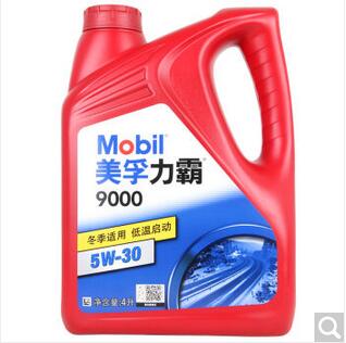 美孚机油（Mobil）力霸9000 矿物机油 5W-30 SJ级 4L