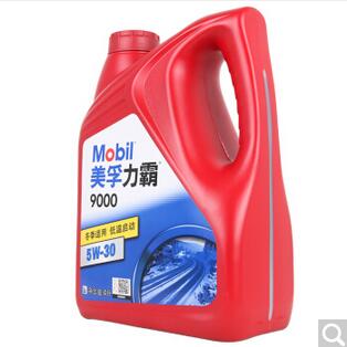 美孚机油（Mobil）力霸9000 矿物机油 5W-30 SJ级 4L