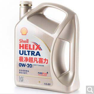 壳牌机油 (Shell) 金装极净超凡喜力全合成机油Helix Ultra 0W-30 SL级 4L