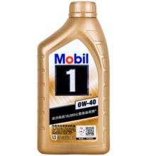 美孚机油（Mobil）金装美孚1号 全合成机油 0W-40 SN级 1L 12瓶（1箱）